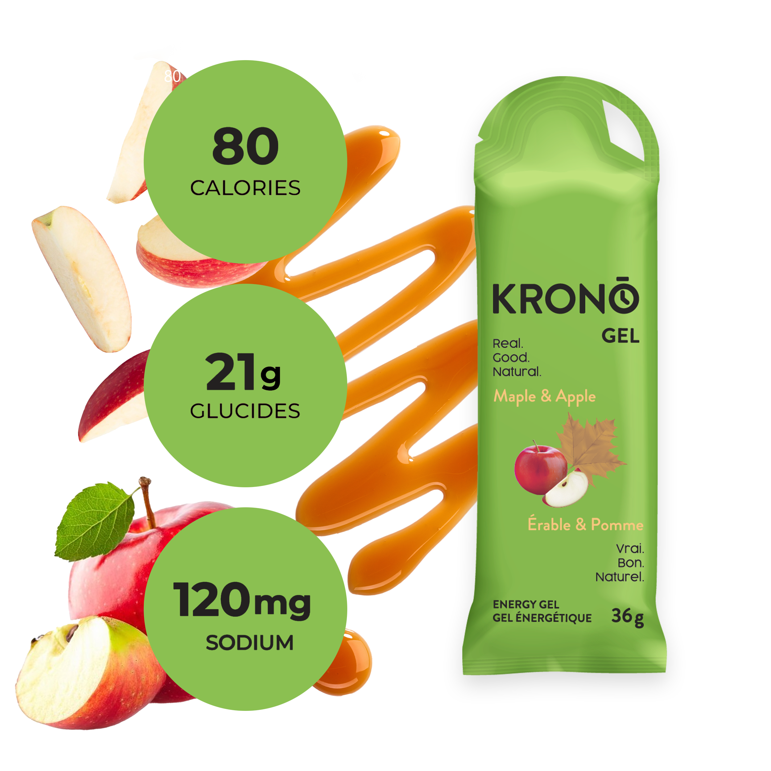 NEW - Apple & Maple Energy gels – Box of 24